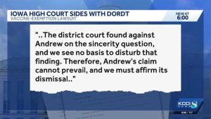 Iowa Supreme Court Upholds Dordt University Decision On Covid 19 Vaccine Exempti