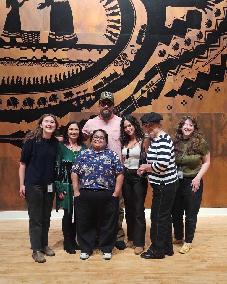 Jason Momoa Visits Oklahoma City First Americans Museum While Filming Copperhead