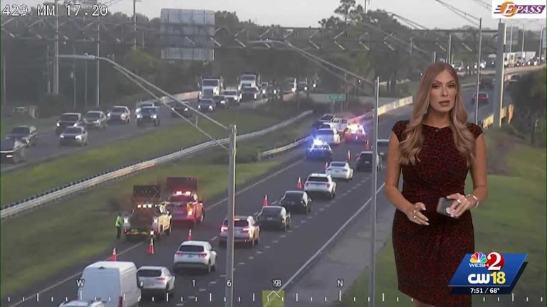 Jeep Wrangler Crash Blocks Northbound Sr 429 Near Winter Garden Vineland Road