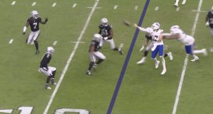 Josh Allen S Back Handed Touchdown Pass Dazzles Bills Fans Against The Raiders