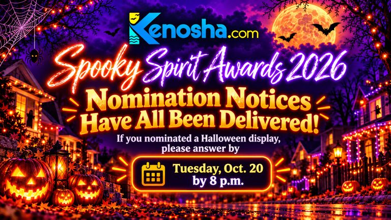 Kenosha County Spooky Spirit Awards Open For Finalist Voting Starting Oct 21