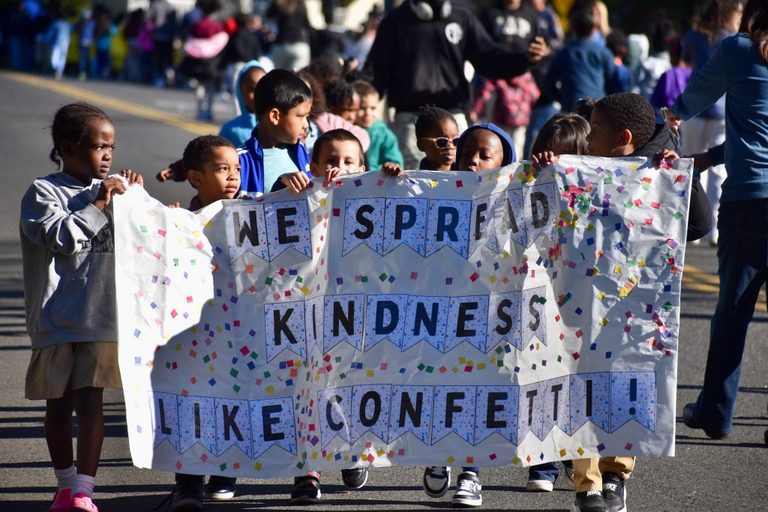 King Robinson School Holds Fourth Annual Kindness March On Fournier Street