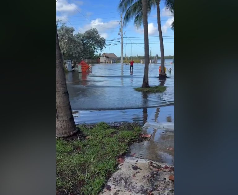King Tides Bring Street Flooding Across Miami Dade And Broward On Sunday Night