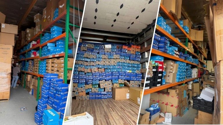 Lapd Seizes 1 Million Of Stolen Shoes And Backpacks From Chatsworth Store