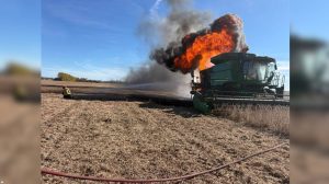 Larimore Fire Dept Urges Farmers To Inspect Combines After Recent Fires
