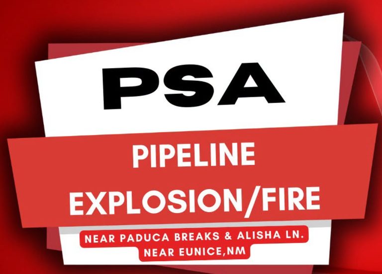 Lea County Emergency Crews Contain Pipeline Explosion Near Eunice