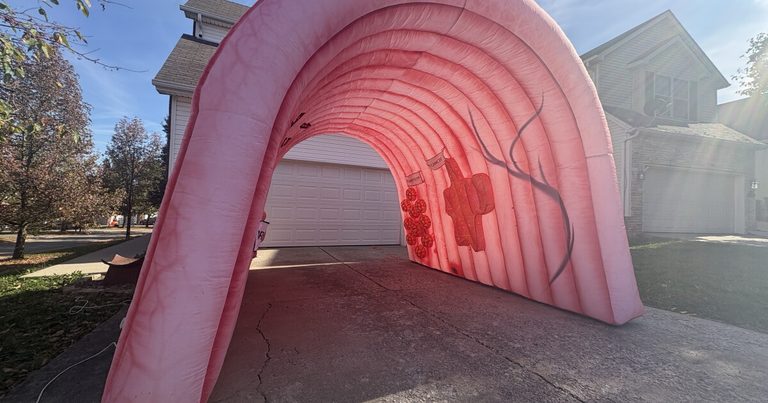 Lexington Family Uses Giant Inflatable Colon To Urge Early Screening This Hallow