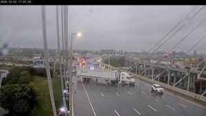 Lincoln Bridge Lane Closures After Semi Truck Collision In Louisville