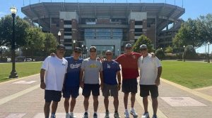 Los Angeles Dodgers Fans Combine Sec Football And Nfl Games On Whirlwind Souther