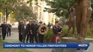 Louisville Honors Fallen Firefighters With Ceremony At Jefferson Square Park