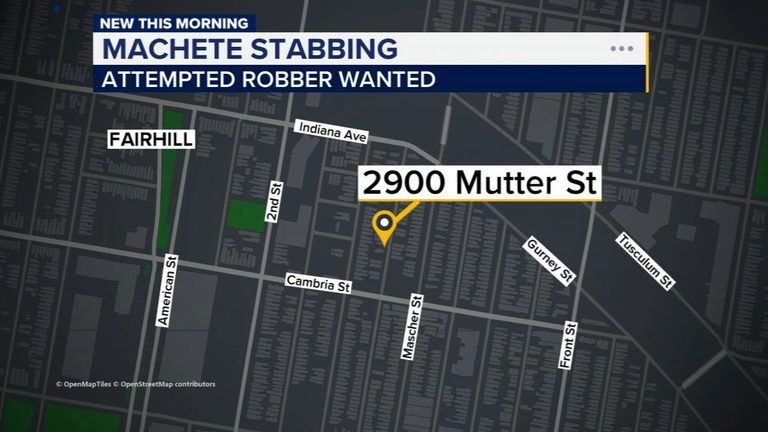 Man Stabbed With Machete During Attempted Robbery In Fairhill Philadelphia