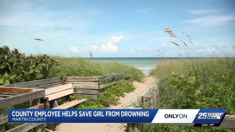 Martin County Employee Saves Girl From Rip Current At Stuart S Bob Graham Beach