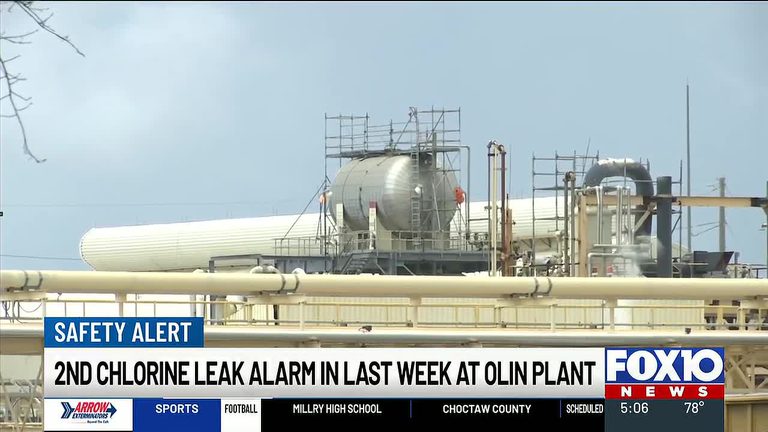 Mcintosh Resident Reports Second Chlorine Alarm At Olin Plant This Week