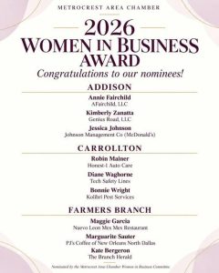 Metrocrest Chamber Names Nine Women Nominees For 2026 Women In Business Awards