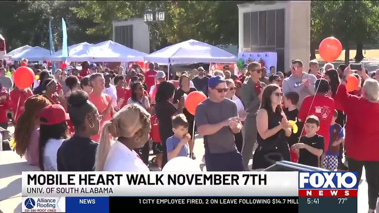 Mobile Heart Walk Scheduled For Nov 7 At Usa Mitchell Center
