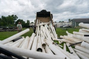 Mountaintrue Continues Massive Pvc Pipe Cleanup Of French Broad River In Woodfin