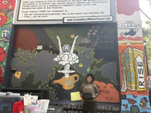 Muralist Victoria Canby Unveils New Clarion Alley Piece On Nuclear Colonialism