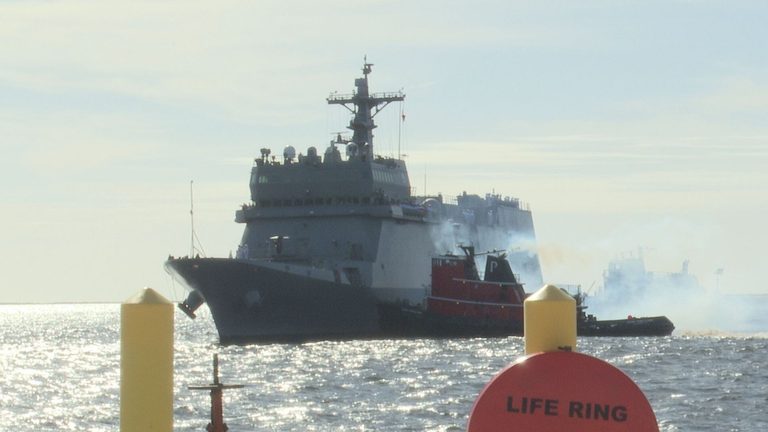 Nas Pensacola Hosts South Korean Warship Hansando For First Time Visit