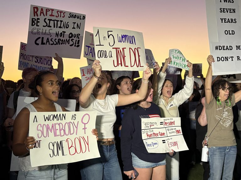 National Mall Rally Urges Stronger Action Against Sexual Assault On Women