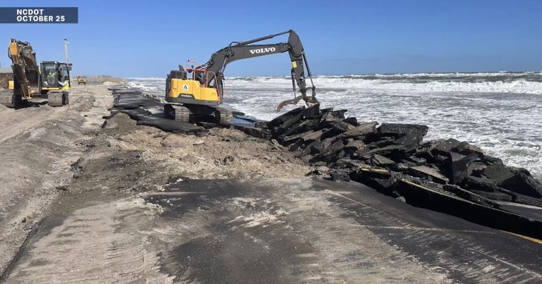 Ncdot Begins Repairs And Discusses Moving Vulnerable Stretch Of Nc 12 West
