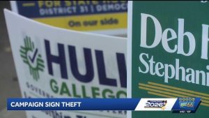 New Mexico Volunteers Report Stolen Campaign Signs As Midterms Approach