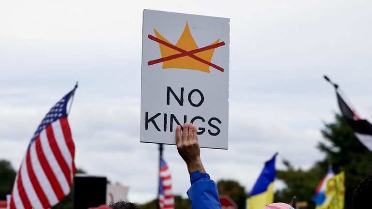 No Kings Rallies Urge Early Voting Against President Trump Across The Country