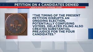 North Dakota Supreme Court Declines To Review Late Challenge To Four Gop Candida