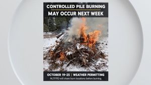 North Lake Tahoe Fire Protection District Plans Controlled Pile Burns Next Week
