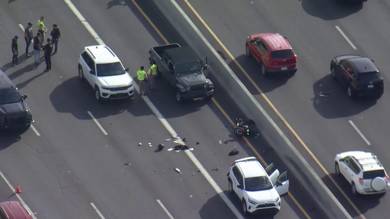 Northbound I 17 Closed After Motorcyclist Crashes Into Phoenix Police Car