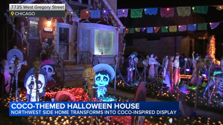 Northwest Side Home Transforms Into Colorful D A De Muertos Display Inspired By