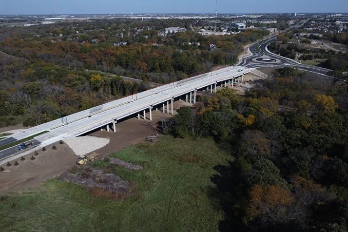Olathe Opens New 119Th Street Roundabout Bridge Opening Delayed Until November