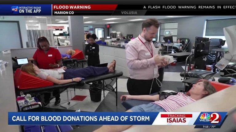 Oneblood Urges Florida Donors As Hurricane Isaias Threatens Blood Collection