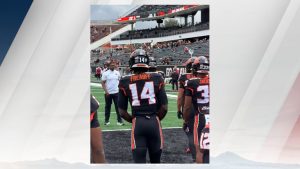 Oregon State Football Honors Silver Rail Elementary With Helmet Stickers And Mom