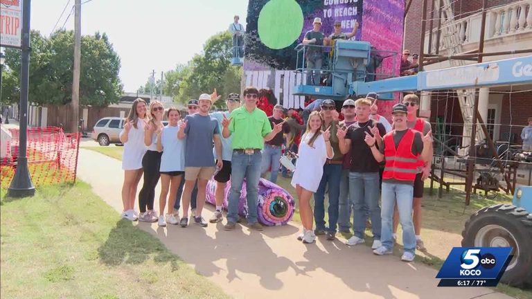 Osu Greek Life Pulls All Night Effort To Finish Homecoming Decks