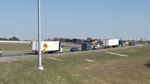Overturned Semi Blocks I 69 Near Henderson Causing Traffic Delays