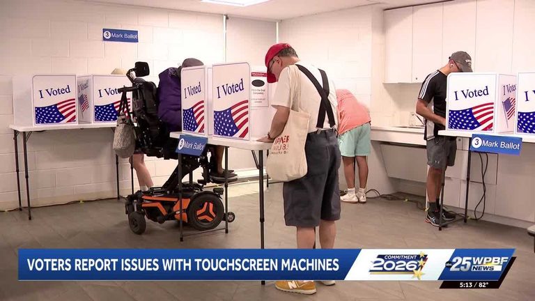 Palm Beach County Election Officials Address Touch Screen Voting Machine Glitche