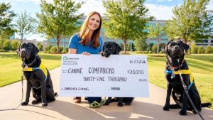 Paycom Contributes 35 000 To Canine Companions To Expand Service Dog Programs In