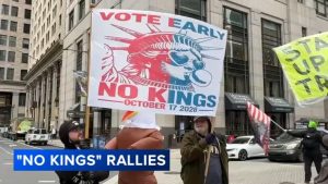 Philadelphia No Kings Rallies Urge Early Voting Ahead Of Midterm Elections