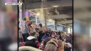 Phoenix Raceway Suite Pipe Burst Spraying Fans With Wastewater Crews Act Fast