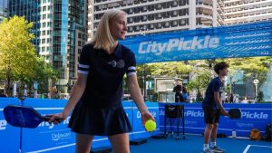 Pickleball Pop Up Courts Open At Dilworth Park In Center City Until Oct 18