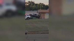 Pickup Truck Crashes Into Champion X Harbison Fischer Building On Knowles Street