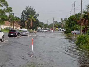 Port St Lucie Works To Clear Flooded Streets After Heavy Rain Overwhelms Swales