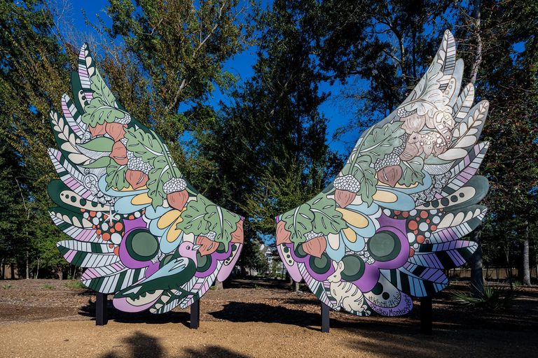 Porter S Highlands Community Unveils New Interactive Public Art Mural