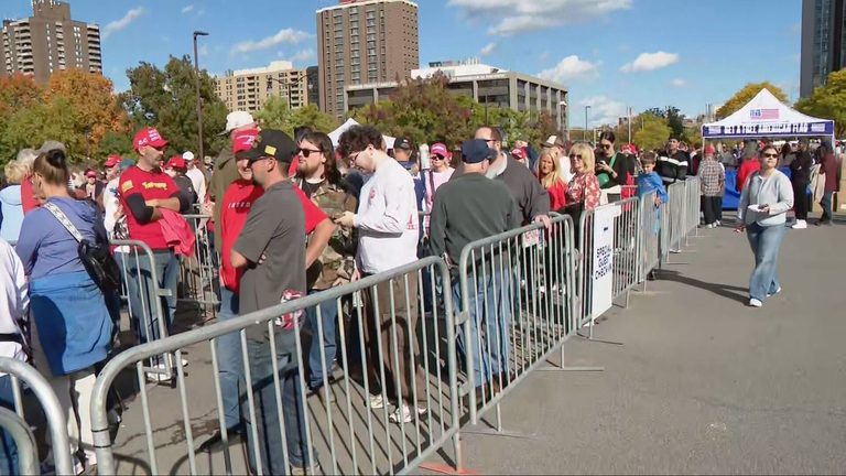 President Trump Rallies Syracuse Crowd In Support Of Gop Candidate Bruce Blakema
