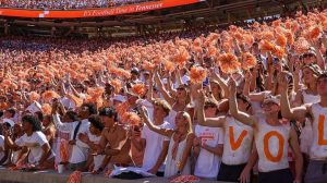 President Trump S Knoxville Visit Sparks 1 3 Million Happy Hour At Neyland Stadi