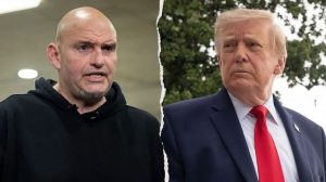 President Trump Says He D Welcome Sen John Fetterman Joining The Republican Part