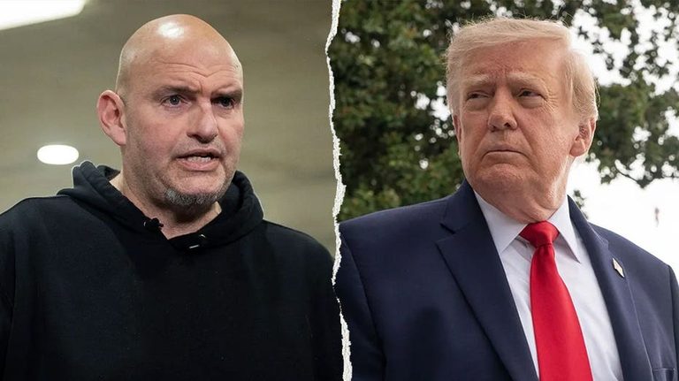 President Trump Says He D Welcome Sen John Fetterman Joining The Republican Part