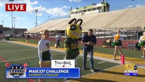 Pueblo County High School Mascot Stinger Faces Rob Namnoum In Pep Rally Showdown