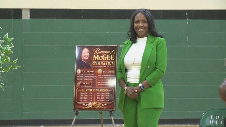 Pulaski Heights Middle School Dedicates Gym To Coach Ramona Mcgee District S Fir