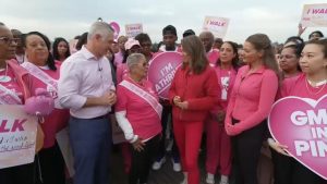Queens Community Gathers For Making Strides Breast Cancer Walk At Flushing Meado